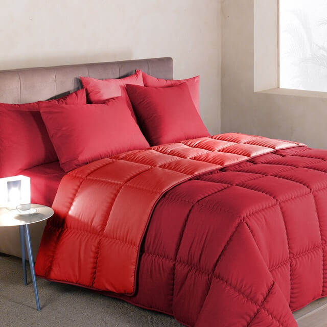 Quilt Bianco perla Bordeaux e rosso
